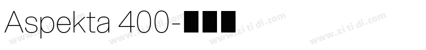Aspekta 400字体转换
